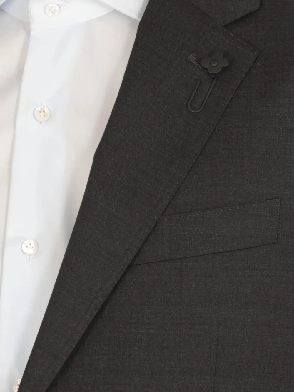 Lardini Single-breasted Wool Suit In Gray