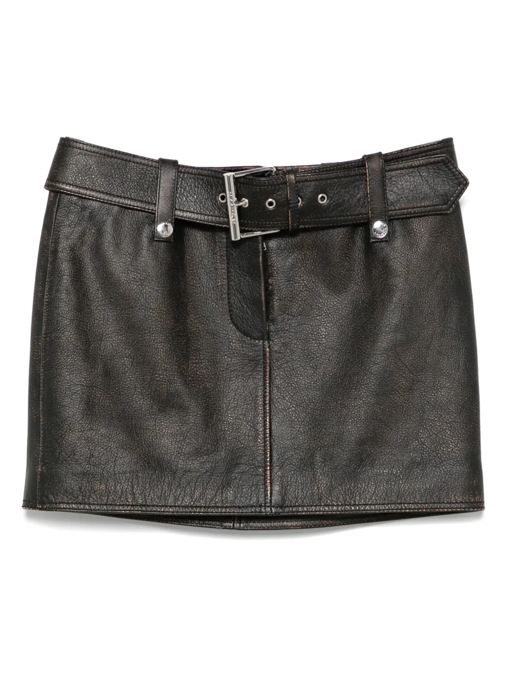 Alexander McQueen Leren mini-rok Bruin