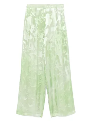 パンツ ERMANNO SCERVINO Dark green polyester pant Green Ermanno Scervino Pants for Women | Lyst