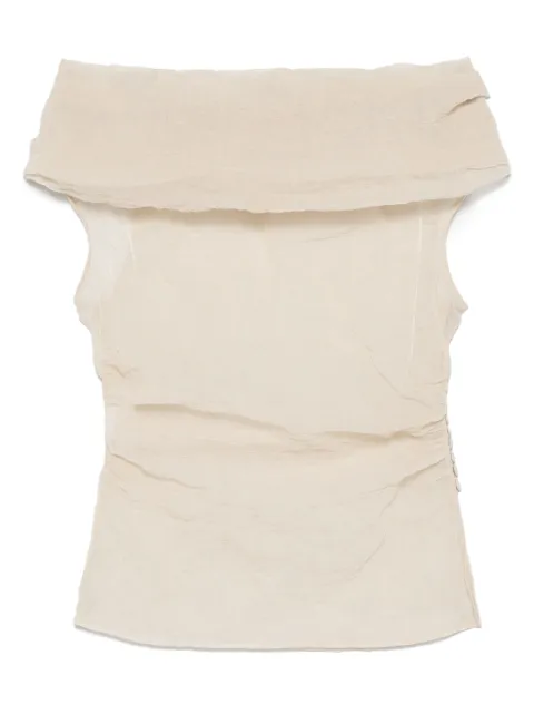 Magda Butrym blusa con efecto arrugado