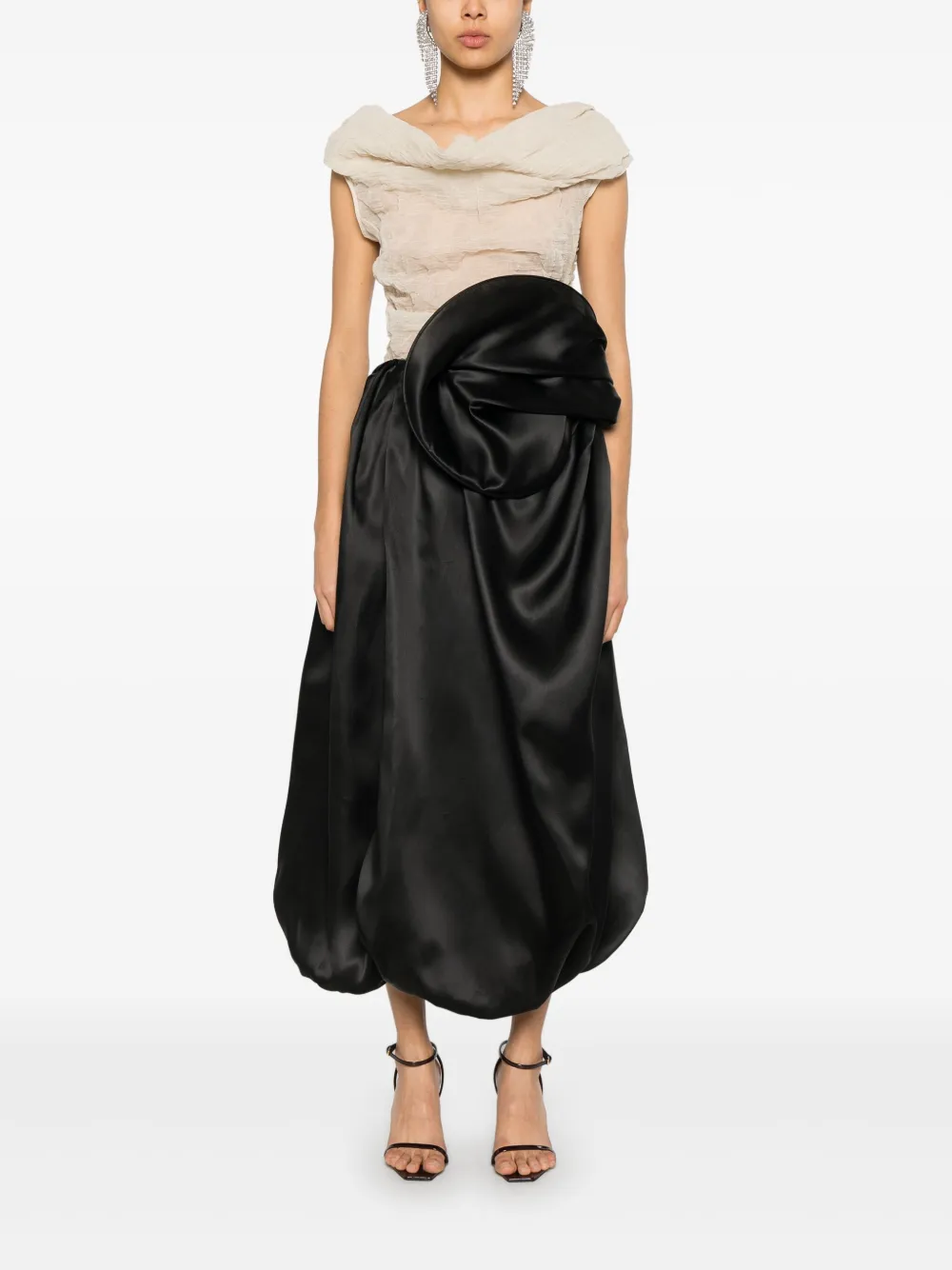 Magda Butrym Gekreukte blouse Beige