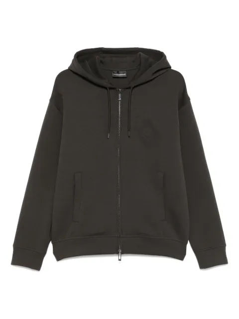 Emporio Armani logo-embossed hoodie