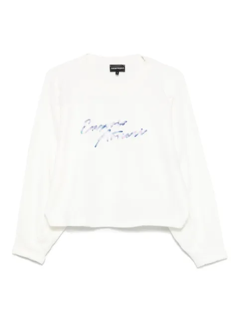 Emporio Armani logo-embroidered sweatshirt