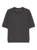 Emporio Armani fine-knit T-shirt - Grey