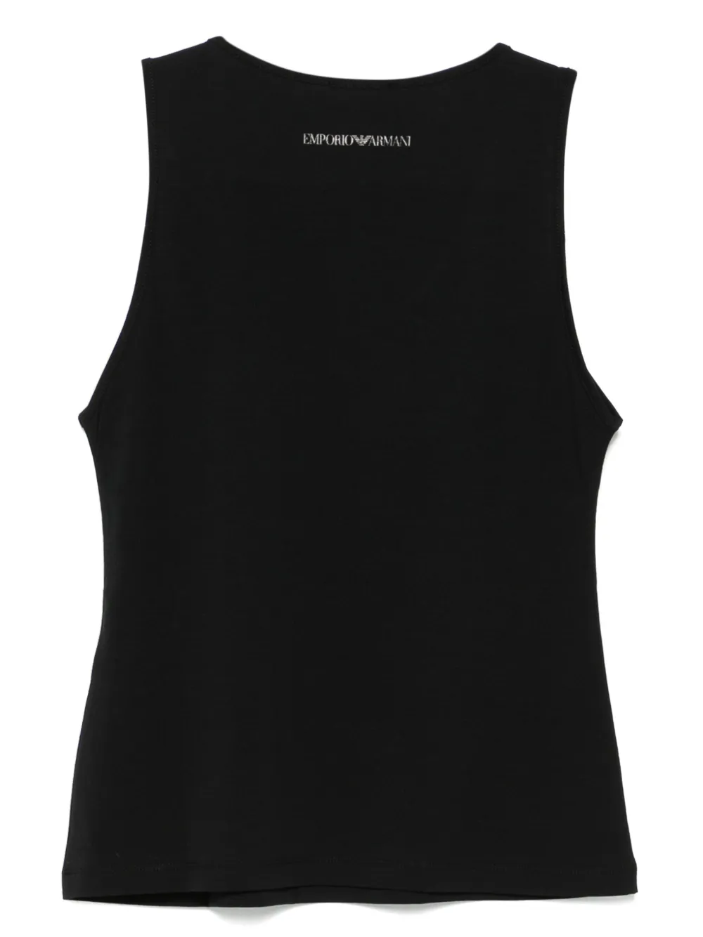 Shop Emporio Armani Logo-print Tank Top In Black