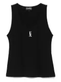 Emporio Armani logo-print tank top - Black