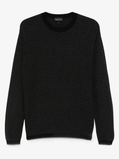 Emporio Armani Trui met textuur