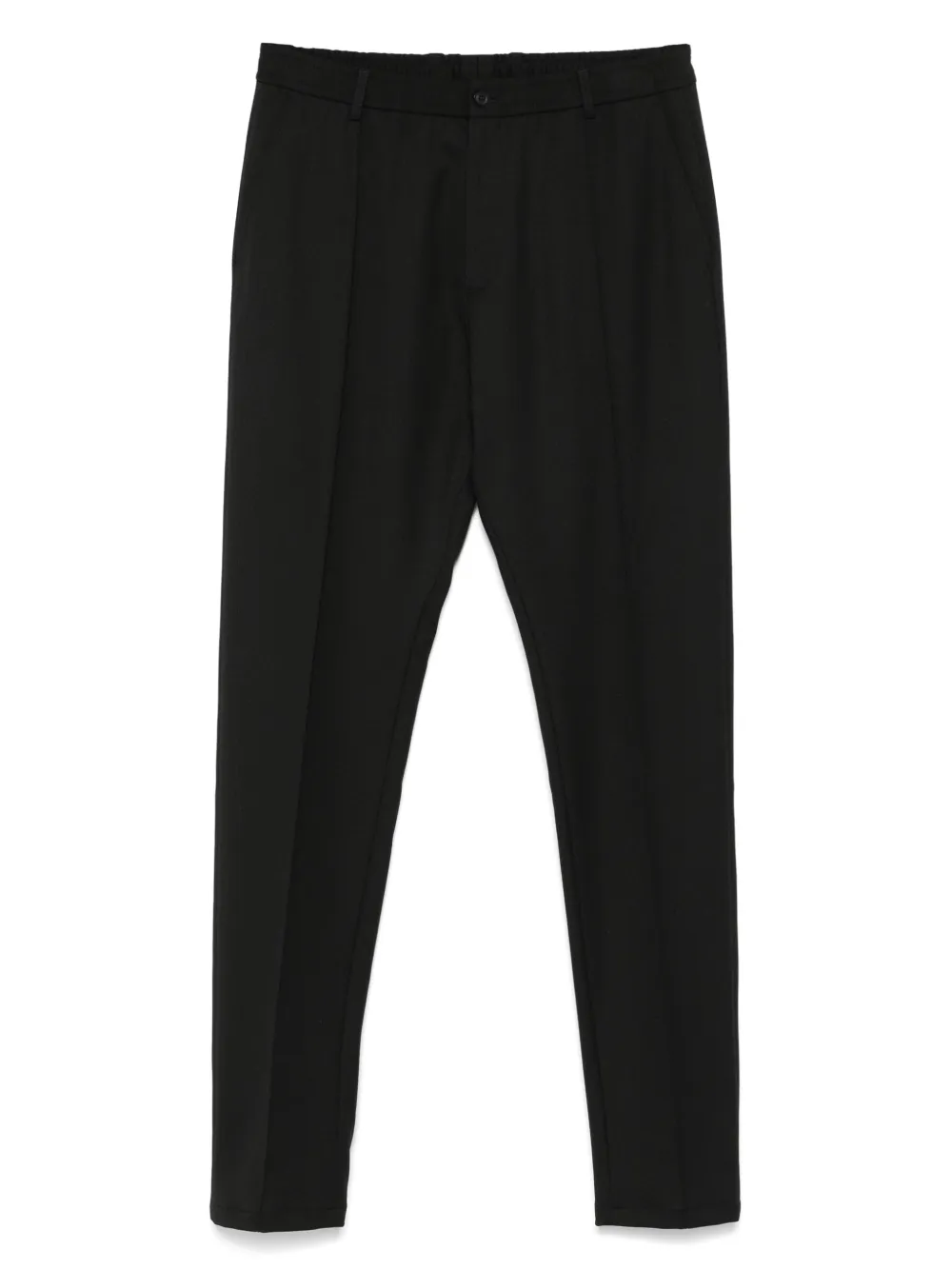 Emporio Armani Broek met toelopende pijpen Zwart