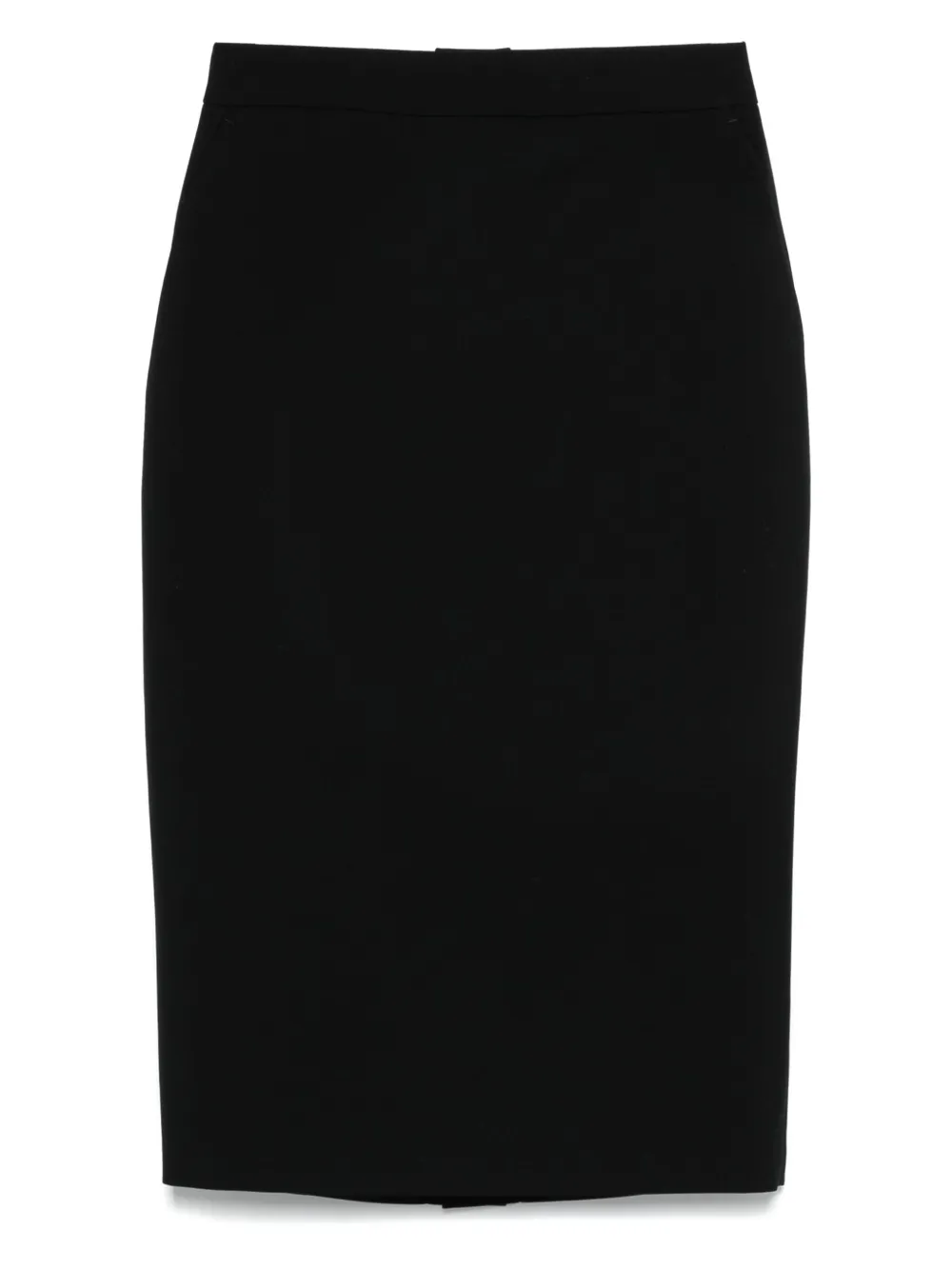 Alexander McQueen Wollen midi-rok Zwart