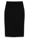 Alexander McQueen wool midi skirt - Black