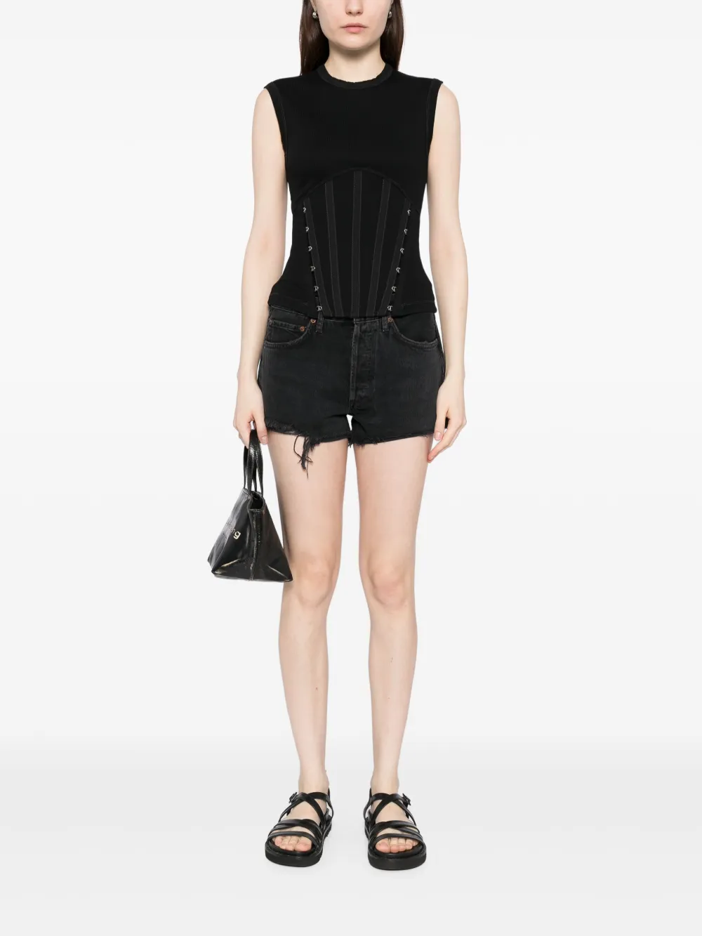 AGOLDE Parker shorts - Zwart