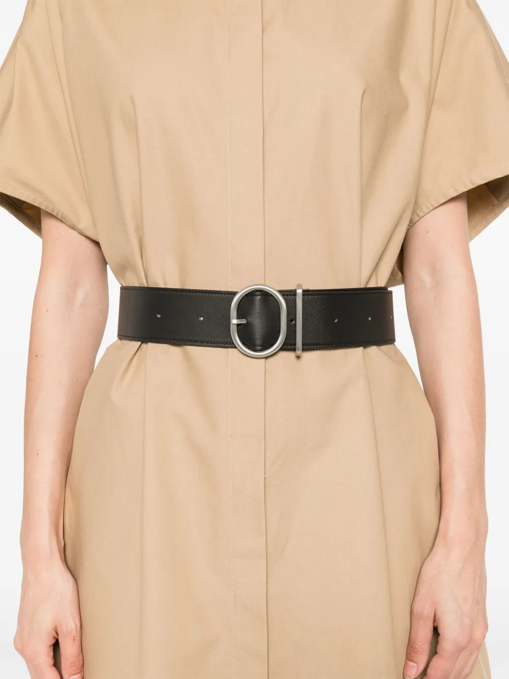 JIL SANDER+ Midi-jurk met ceintuur Bruin