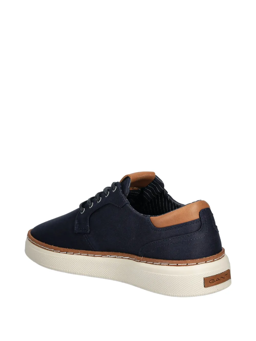 Gant Contrasting-heel Lace-up Sneakers In Blue