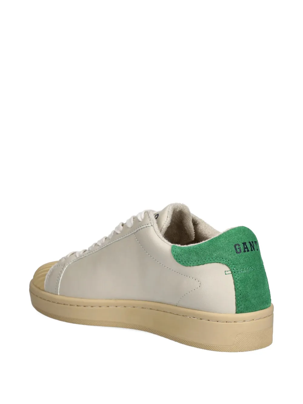 Gant Leather Panelled Sneakers In Neutrals