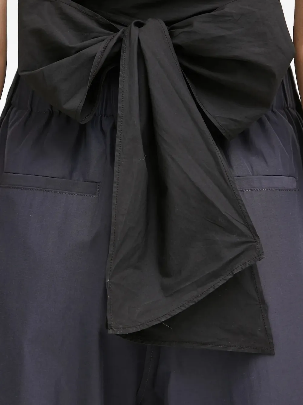 Forte Forte Bow-detail Wrap Top In Black