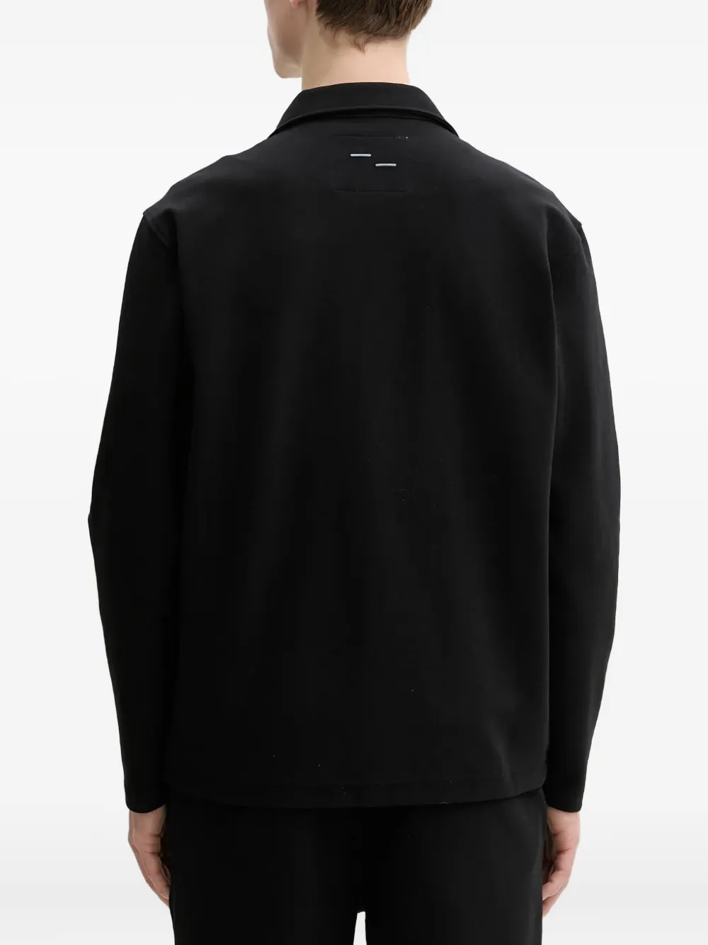 Filling Pieces Shirtjack met rits en kraag Zwart