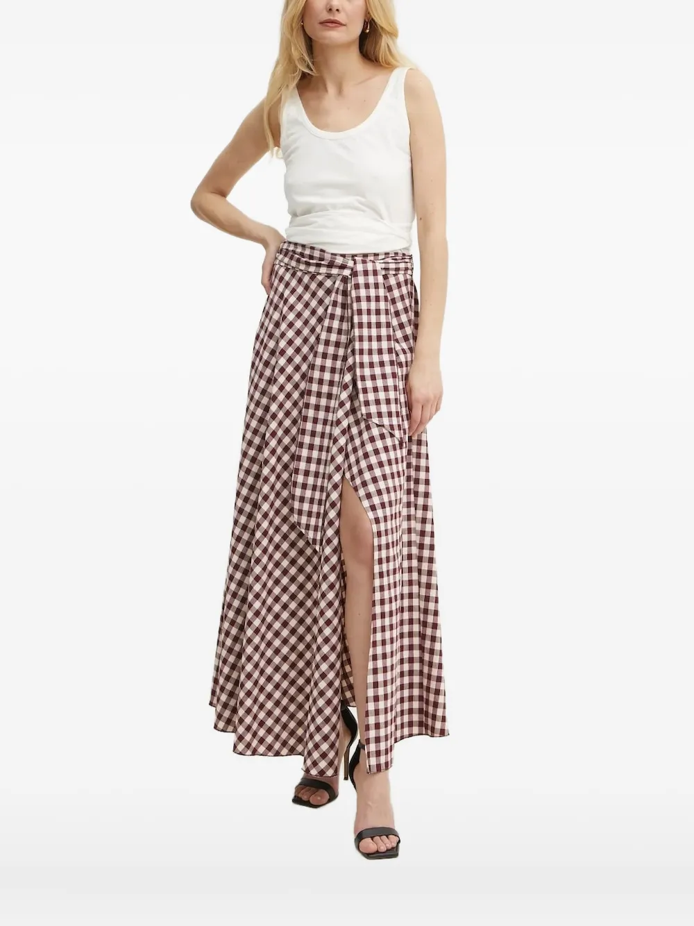 Forte Forte bow-detail wrap top - ホワイト Forte Forte bow-detail wrap top - ホワイト