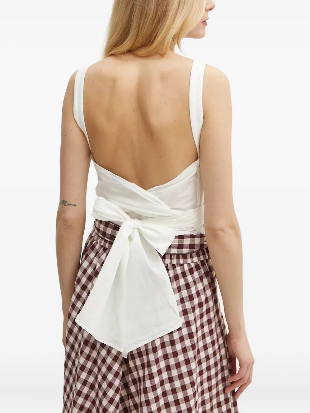 Forte Forte Bow-detail Wrap Top In White