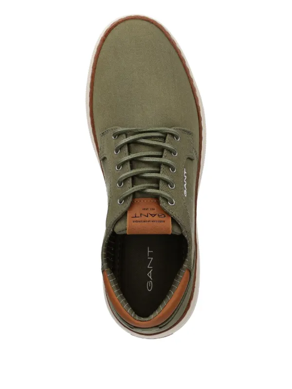 Gant Canvas lace-up Sneakers Green FARFETCH GE