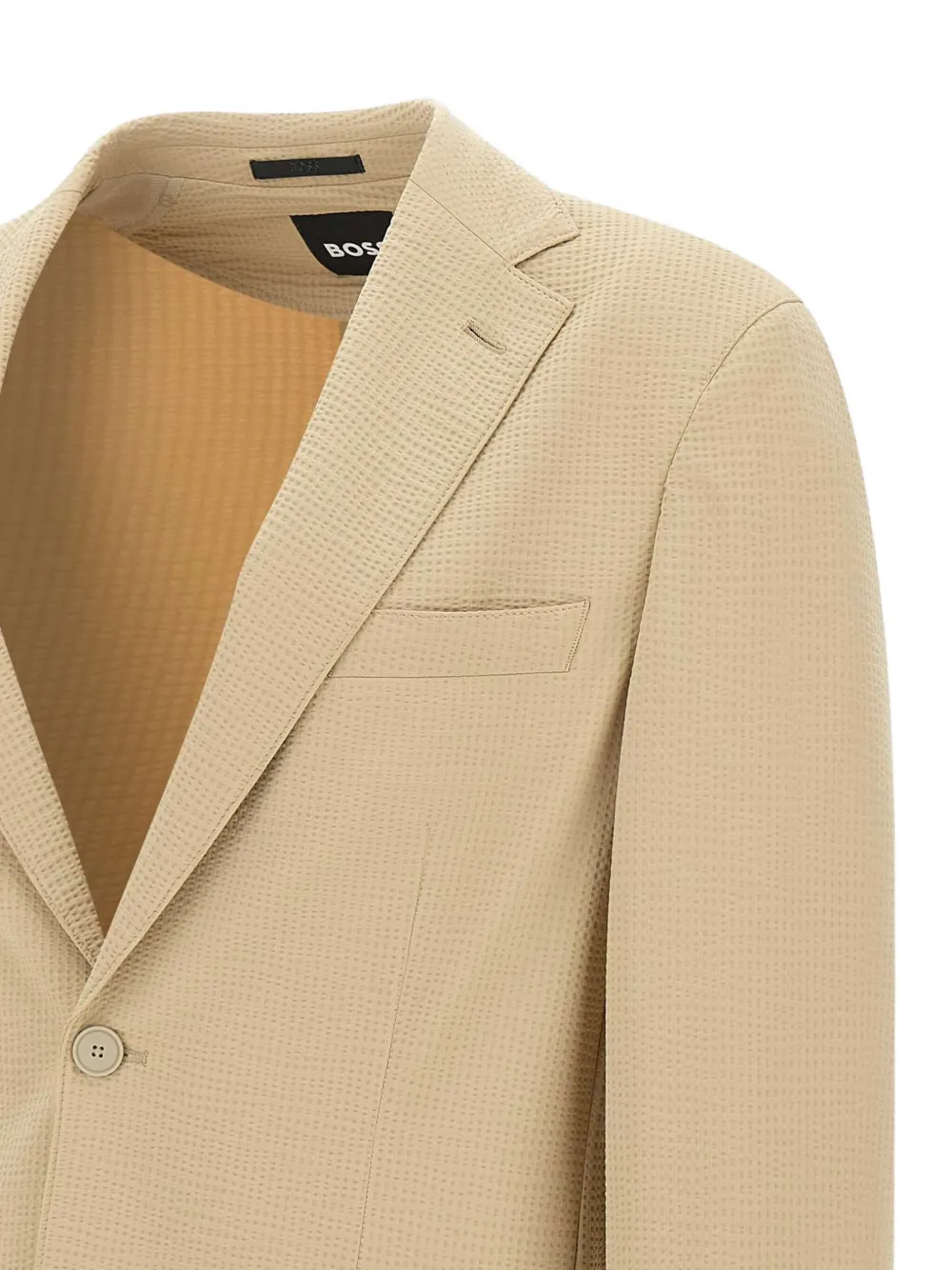 BOSS Blazer met textuur Beige