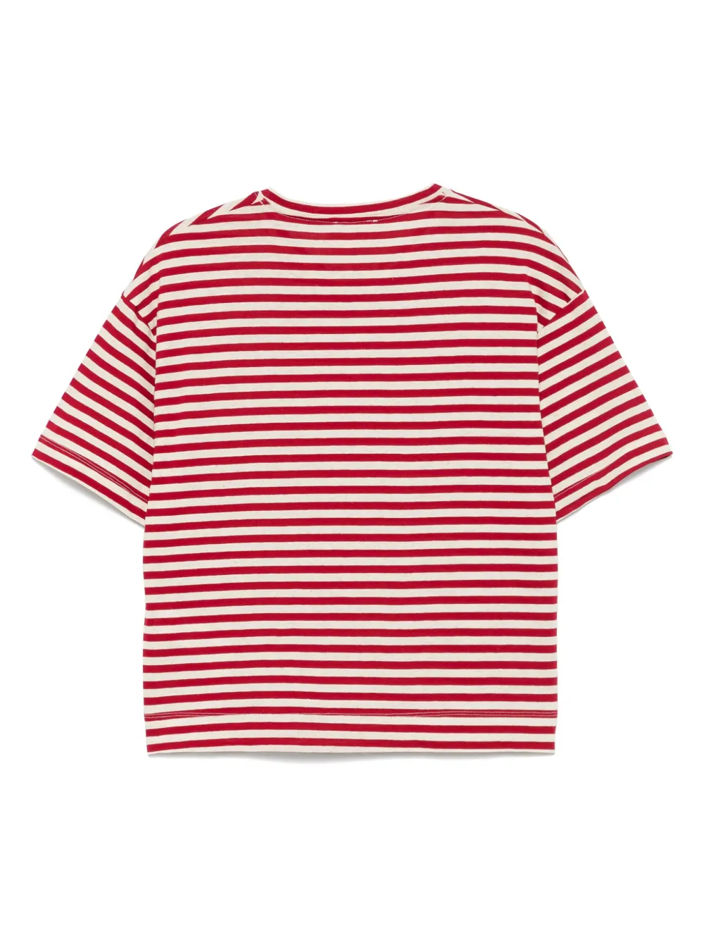 Semicouture Gestreept T-shirt Rood
