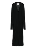 Semicouture jersey cardi-coat - Black