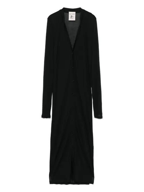 Cardigan mi-long en jersey - Semicouture - Modalova