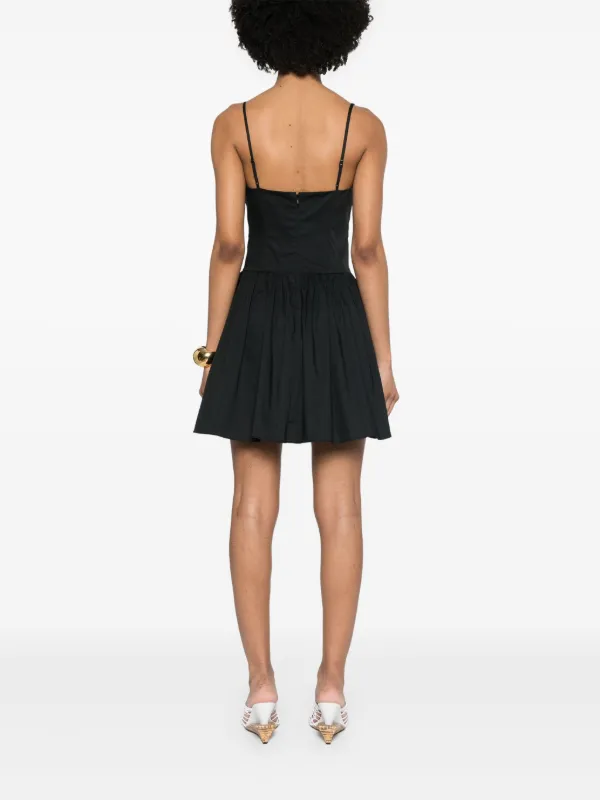 STAUD Dena Mini Dress | Black | FARFETCH JO