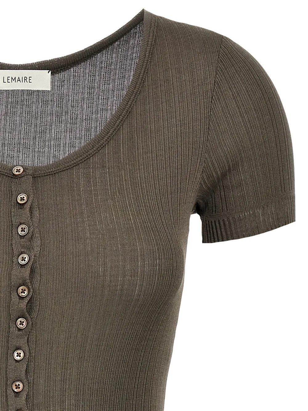 LEMAIRE Ribgebreide body Bruin