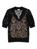 LIU JO lace T-shirt - Black