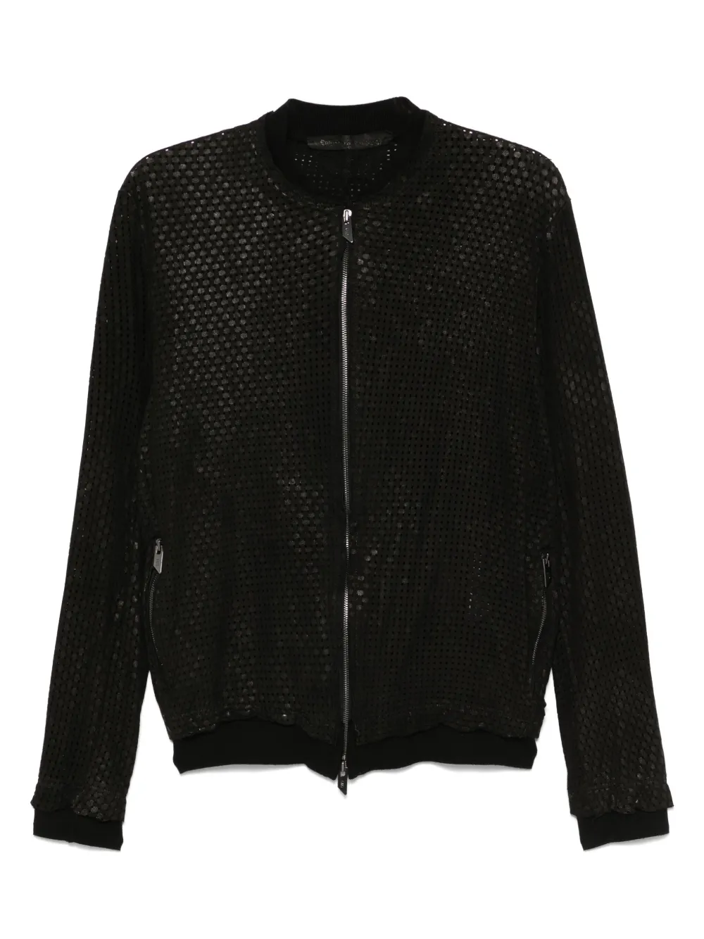 Salvatore Santoro perforated jacket | Black | Image 1