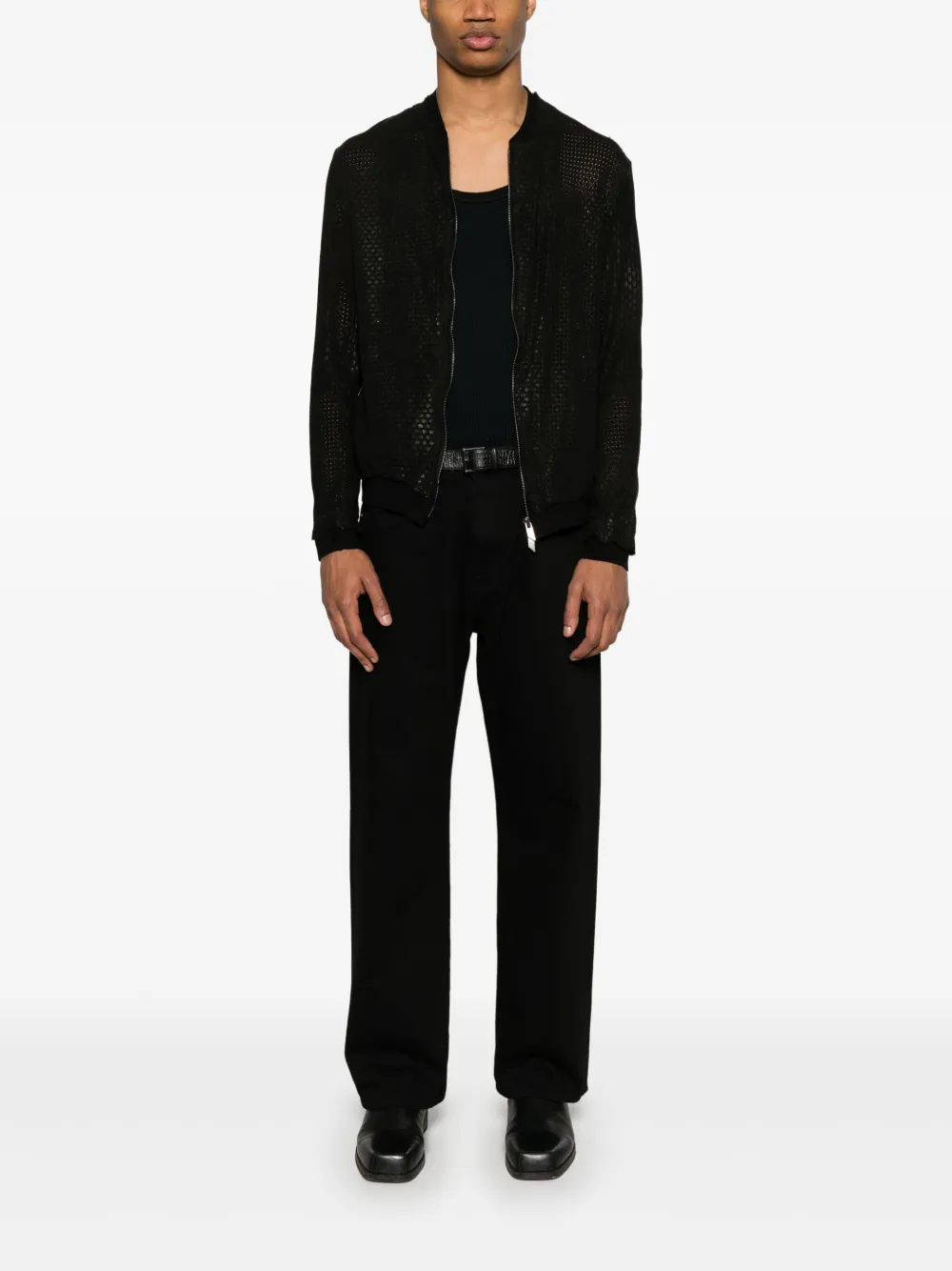 Salvatore Santoro perforated jacket | Bomber Jackets | Image 2