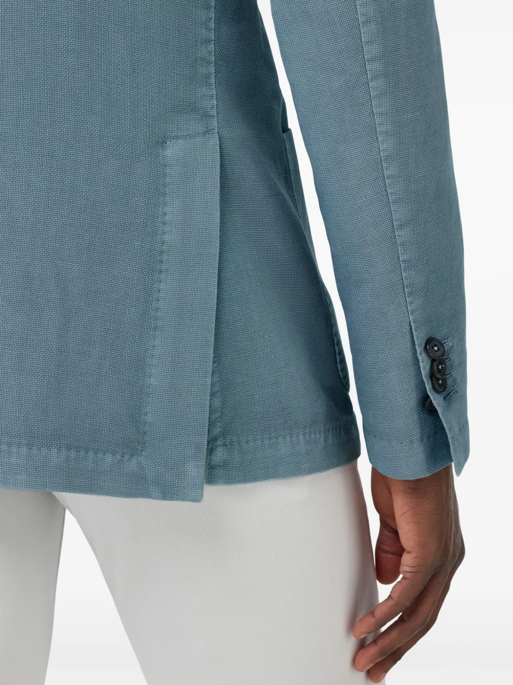 Boggi Milano Blazer met textuur Blauw