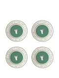 Bitossi Home Hand-motif fruit plates (set of four) - White