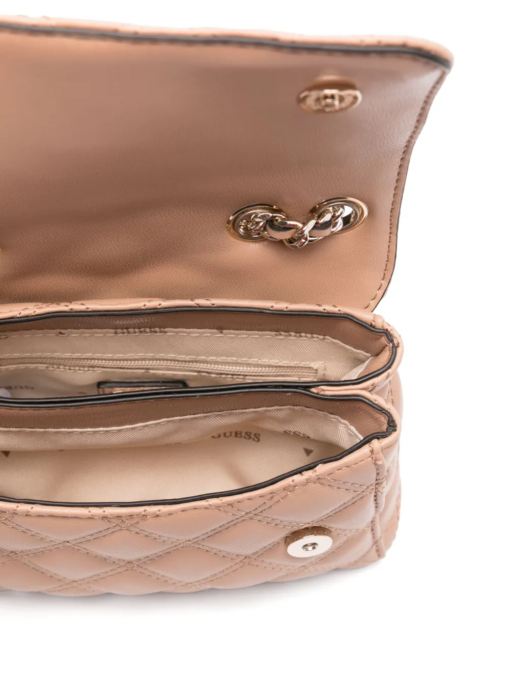 GUESS USA Guilly kleine crossbodytas Beige