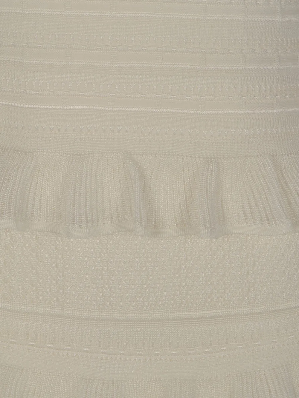 ZIMMERMANN Mini-rok met ruches Wit
