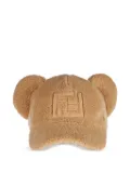 FENDI FF logo earflap cap - Neutrals