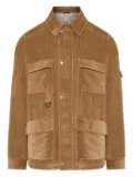 FENDI corduroy flap-pocket shirt jacket - Brown