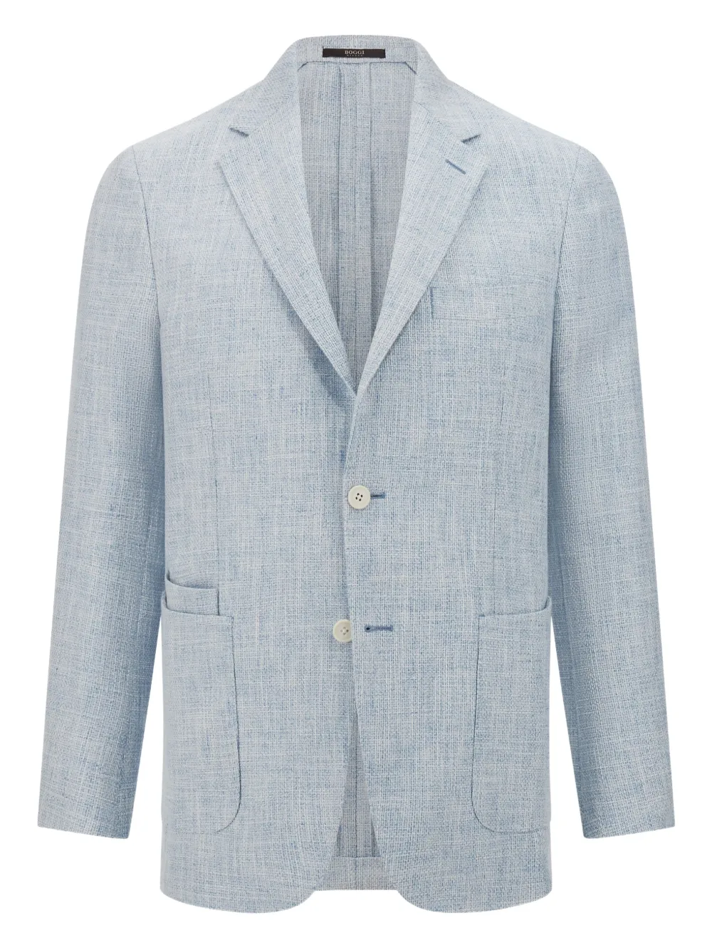 mélange-effect blazer