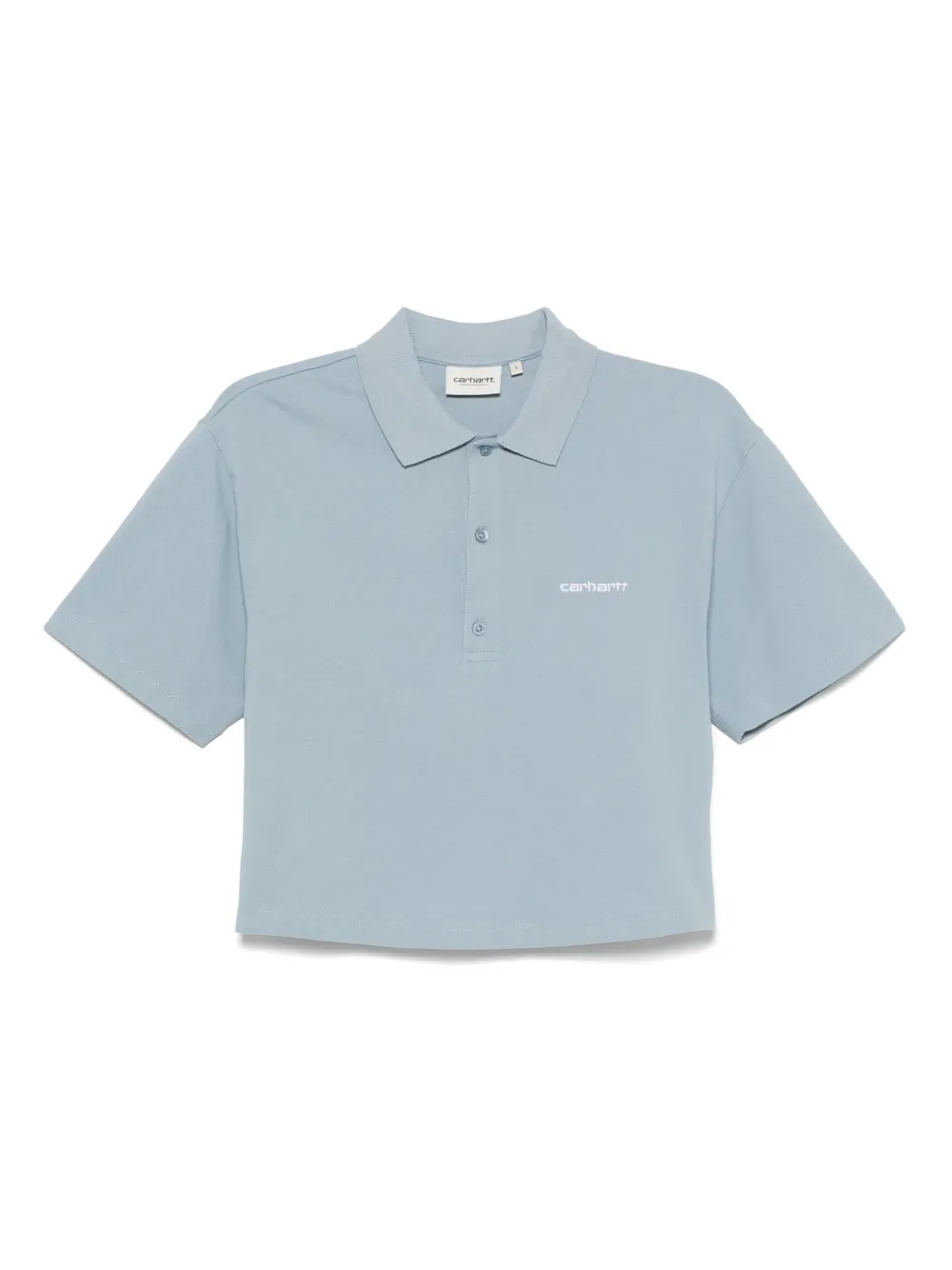 Carhartt WIP Script polo top | Blue | Image 1