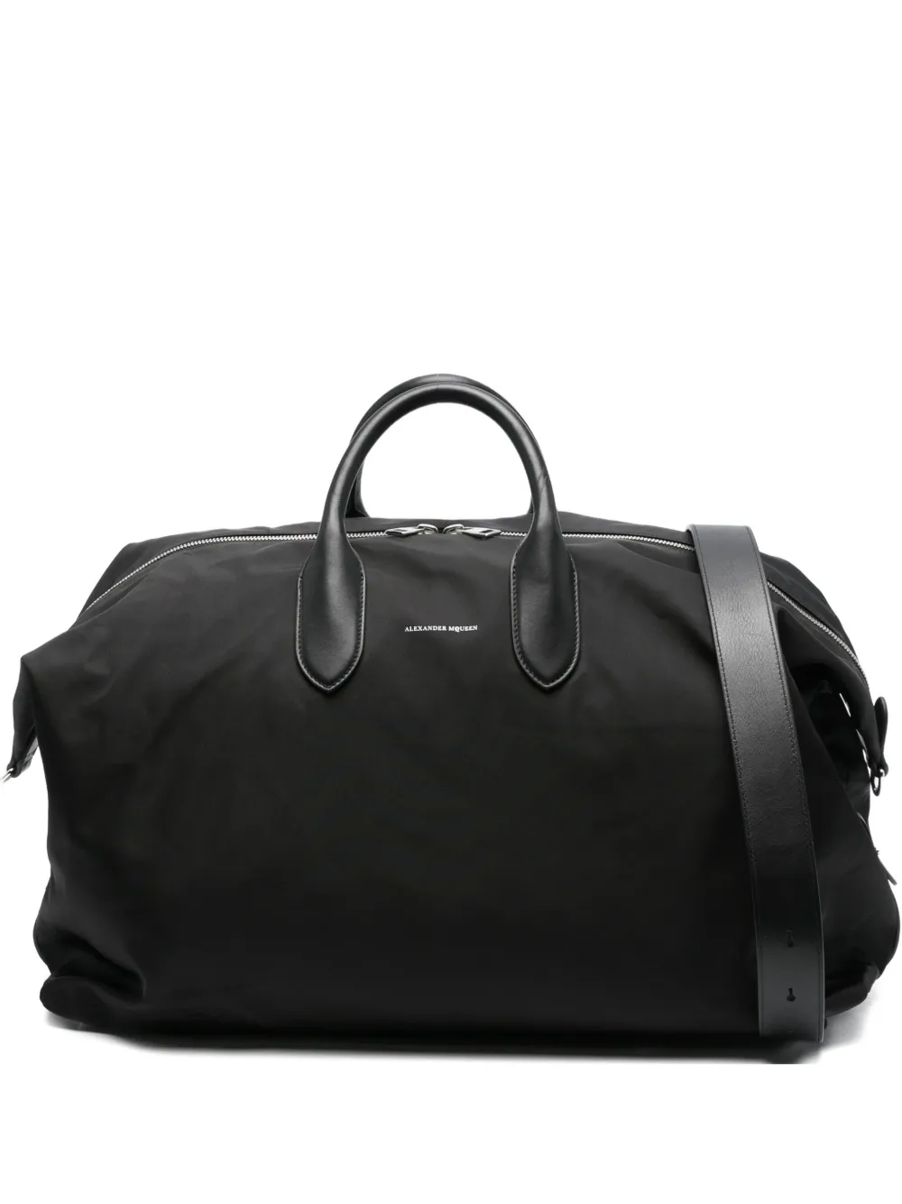 Alexander McQueen Pre-Owned 2020 leather handle nylon bag | Black | Image 1