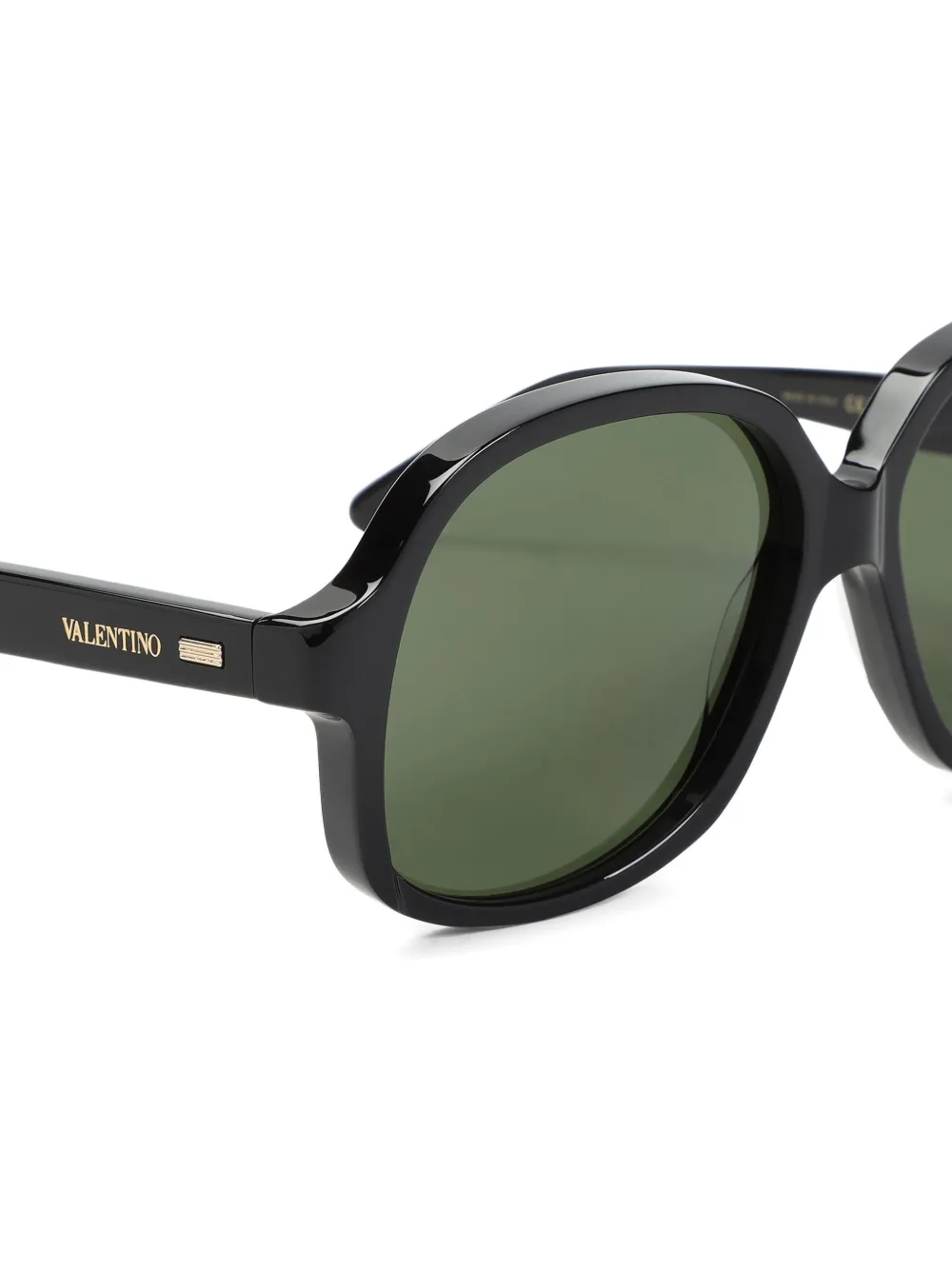 VALENTINO GARAVANI EYEWEAR Zonnebril met achthoekig montuur Zwart