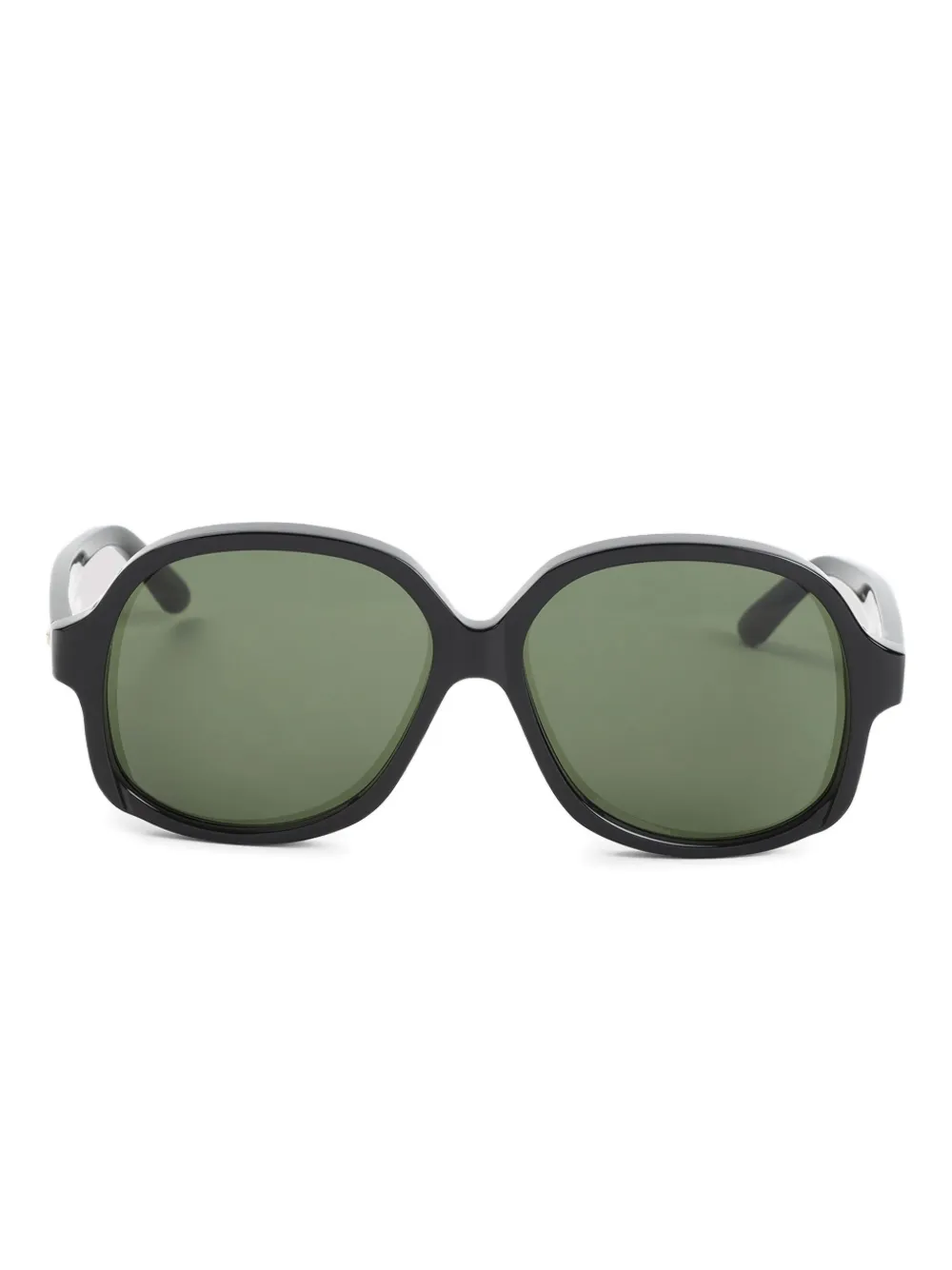 VALENTINO GARAVANI EYEWEAR Zonnebril met achthoekig montuur Zwart