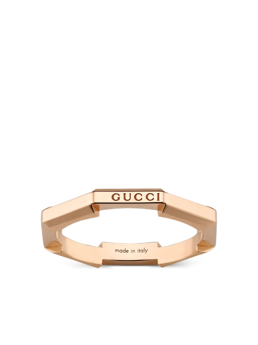 Gucci 18kt Link To Love Rotgoldring