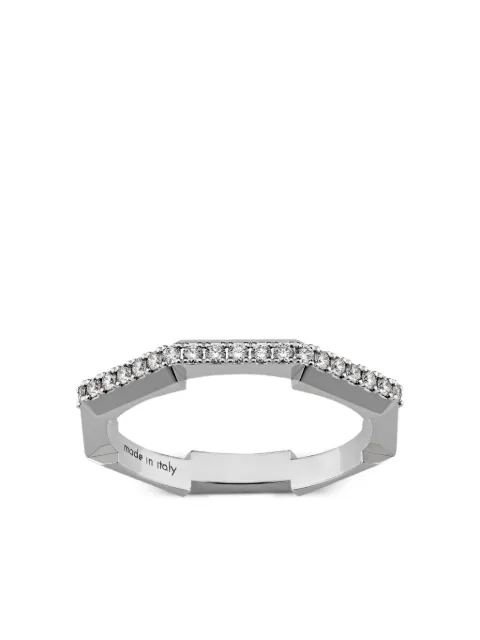 Gucci 18K white gold Link To Love diamond ring