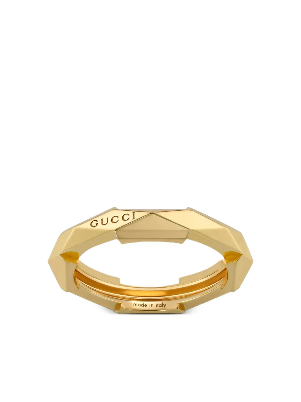 Gucci 18K yellow gold Link To Love ring