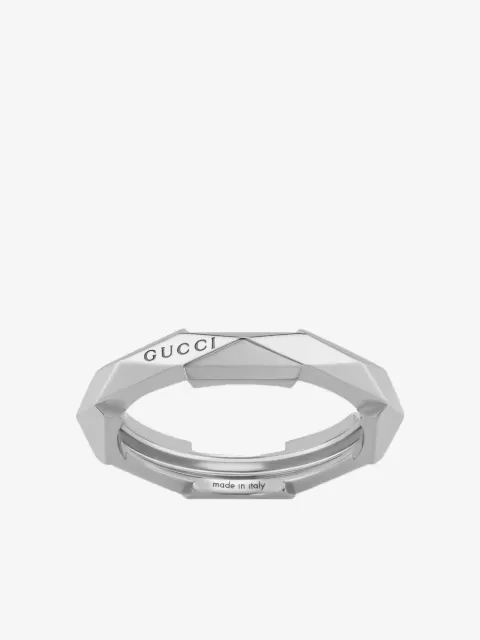 Gucci Link To Love ring i 18 karat hvidguld