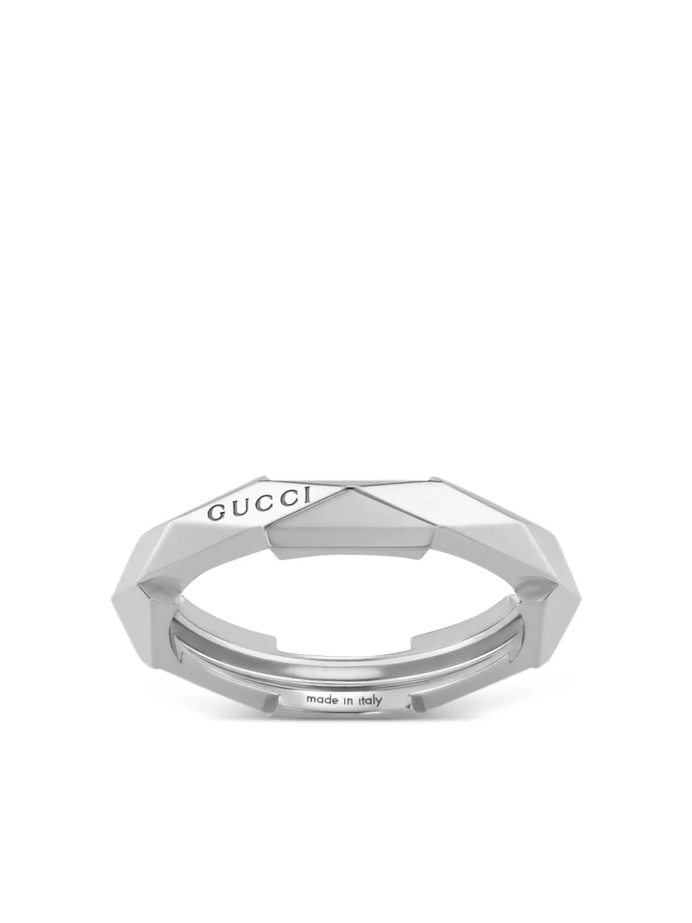 Gucci 18kt Link to Love Weißgoldring - Silber