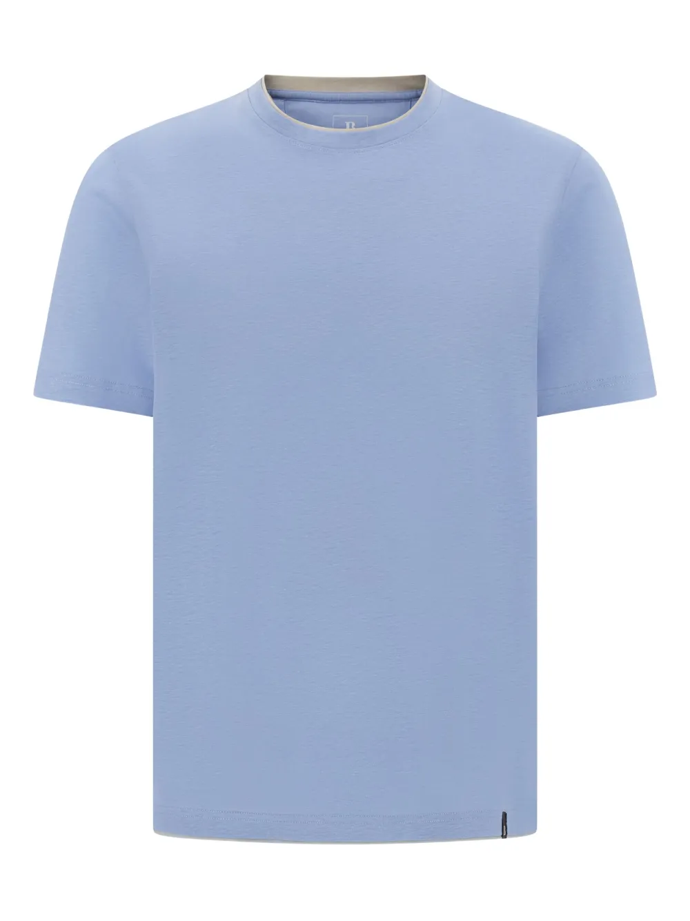 Boggi Milano コントラストトリム Tシャツ - ブルー Boggi Milano コントラストトリム Tシャツ - ブルー