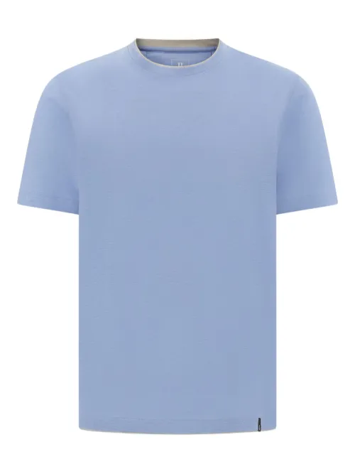 T-shirt à bords contrastants - Boggi Milano - Modalova